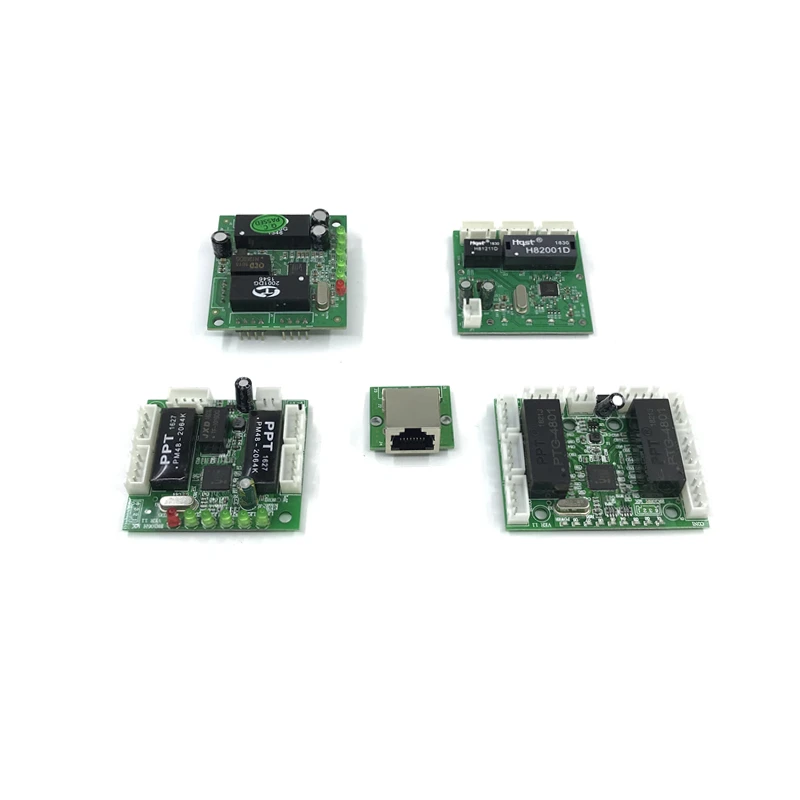 10/100mbps mini modul design 3/5/6/8 port PCBA ethernet switch circuit board pro ethernet switch module board OEM základní Deska