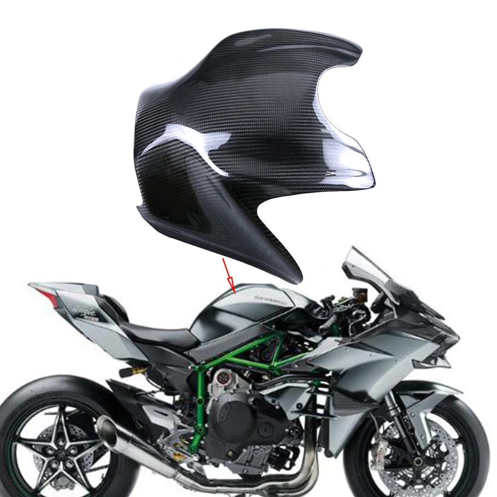 100% Full Carbon Fiber Kryt Nádrže Pro Kawasaki H2/H2R 2015 2016 2018 2019 2020 2021 2022 2023 Příslušenství Motocykl Kapotáž Kit
