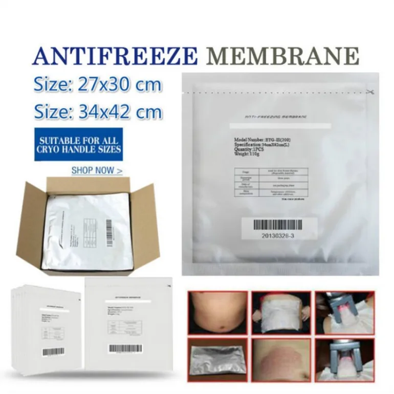 100ks Anti-Freeze Membrána Anti-Celulitidy Tělo Hubnutí Stroj Váhu Snížit, chladová Terapie