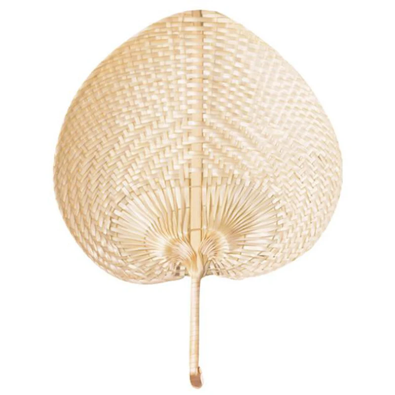 12PC Bambus, Palmový List Ručně tkané Ruku Fan bytové Dekorace, Ručně Tkané Slámy Fanoušci Craft Letní Ventilátor Chladiče