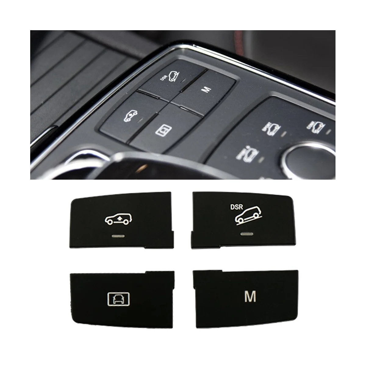 1669051351 Auto z Kopce Pomocné Awitch Shift Tlačítko Multi-Funkční Tlačítko pro Mercedes-Benz ML, GL, GLE W166 W292