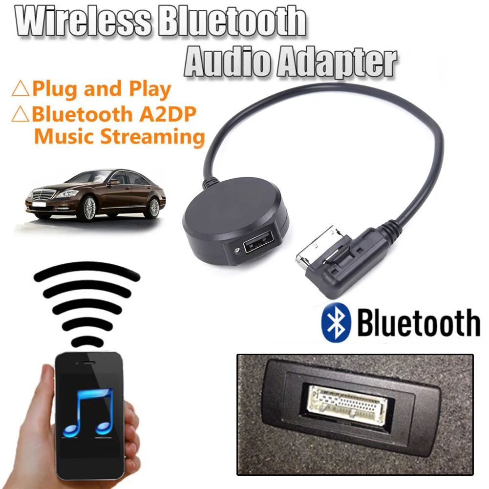 1ks Rozhraní Bezdrátové Bluetooth5.0 Adaptér USB Music AUX Kabel Plast Pro Mercedes Benz Mini Auto Elektroniky, Příslušenství
