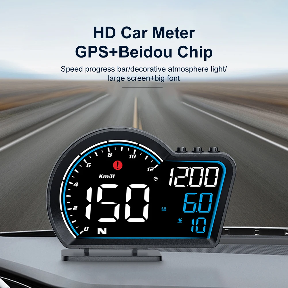 3.6 Palcový GPS Head-Up Display LED Smart Auto Měřidlo Digitální Displej OBD2+GPS, Digitální Alarm Připomenutí, Metr Elektronika Příslušenství
