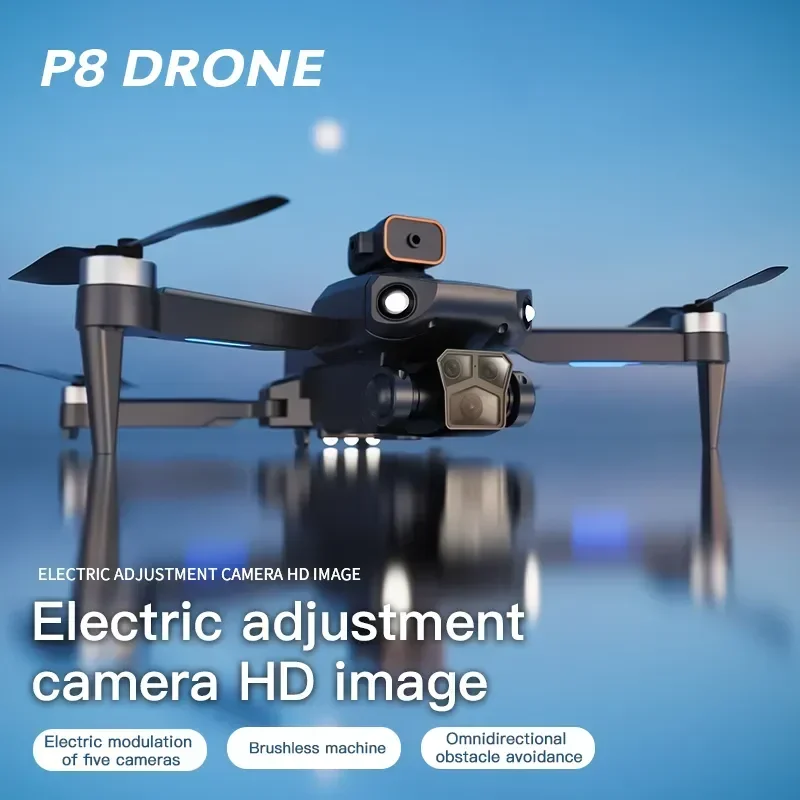 4K Profesionální Vyhýbání se překážkám, 5G 8K Optický Tok Lokalizace Kvadrokoptéra Dual HD Kamera Hračky Létat P8 Pro Drone
