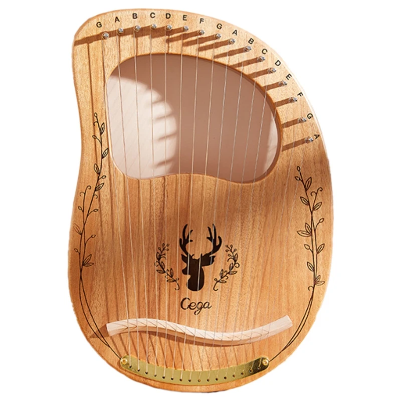 CEGA Lyra, Harfa Dřevěné Mahagon Hudební Nástroj Ladění Wrenchportable Hudební Nástroj