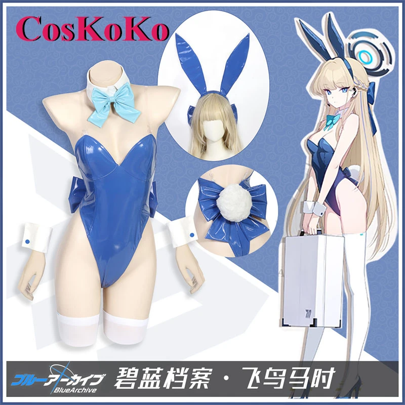 CosKoKo Toki Asuma Cosplay Anime Hry Modrá Archivu Kostým Sladké Bunny Girl Uniform Ženy Halloween Party Hraní Rolí Oblečení Nové