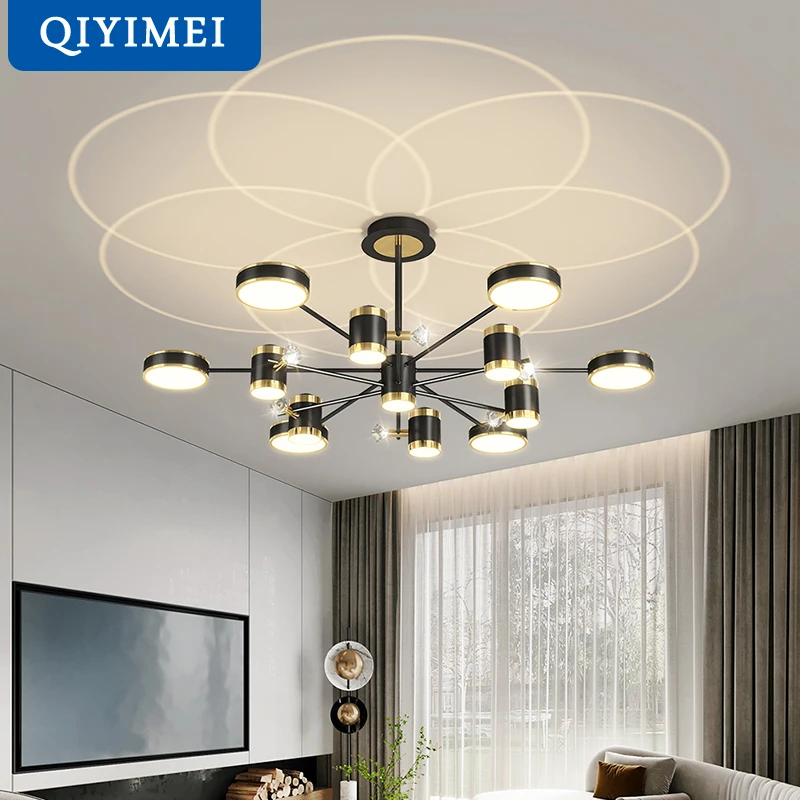 Crystal Moderní Lustry pro obývací pokoj Vnitřní Osvětlení Lampy Luminaria bytové dekorace akryl Lesk Světla svítidla