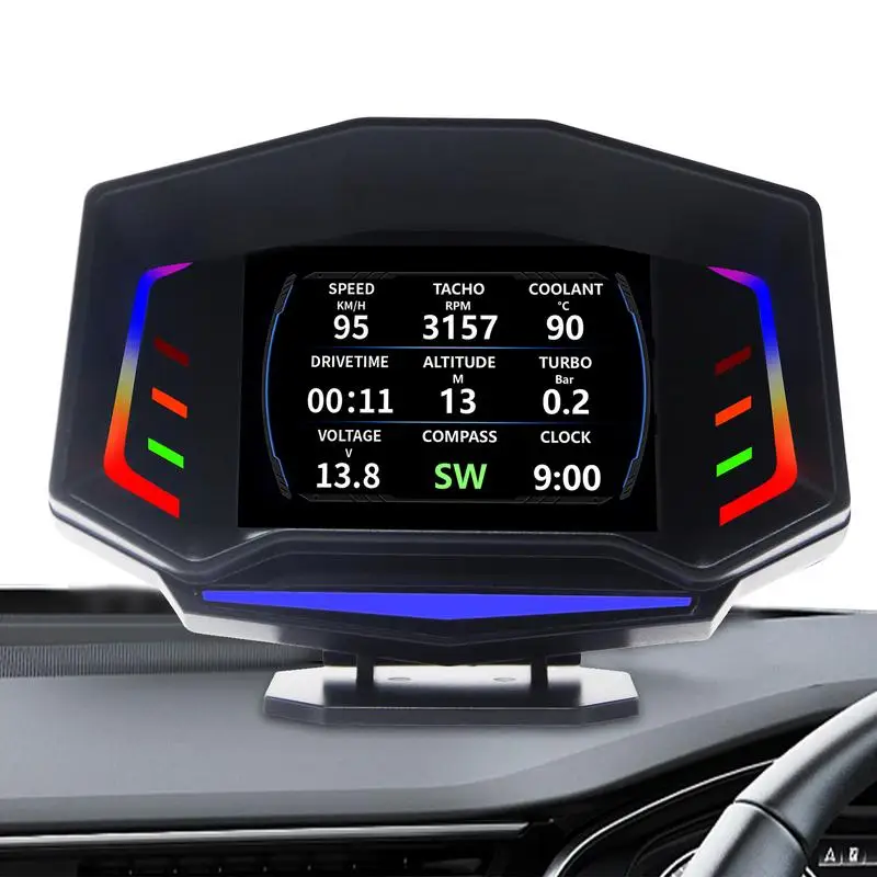 Digitální Tachometr Pro Auto Univerzální Head-Up Displej GPS Digitální Rychloměr Přes Rychlost Alarm Unavený Jízdy Varování Sklo