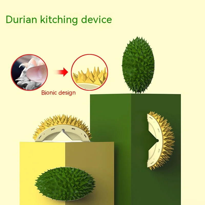 Durian Delly-svědění hřeben kočka rohu broušení zuby pomalu jíst masáž plavat catnip hračky, kočky, doplňky, vlasy, hřeben hračky