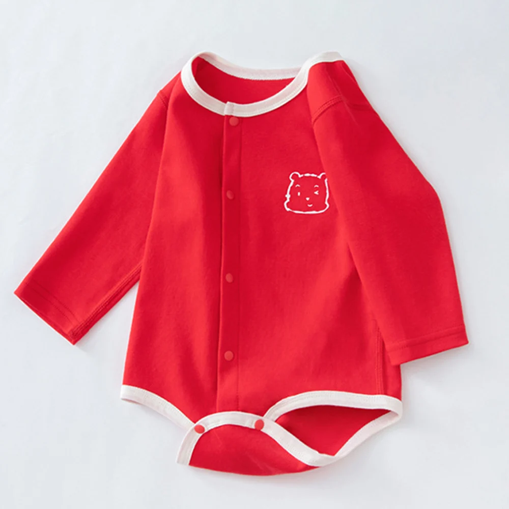 Dětské Oblečení Kombinézu S Dlouhým Rukávem, Bavlna Jaro Podzim Unisex Novorozené Oblečení