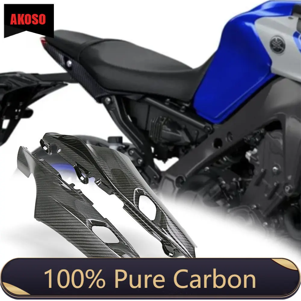 Full Carbon Fiber Tail Zadní Sedadlo Boční Panely Motocykl Příslušenství Části Těla Kapotáže Pro Yamaha MT09 MT-09 2020+