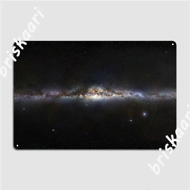 Galaxie Mléčné Dráhy Panorama Plakát Kovové Kino Obývací Stěna Zdi Dekor Retro Plechové Znamení, Plakát