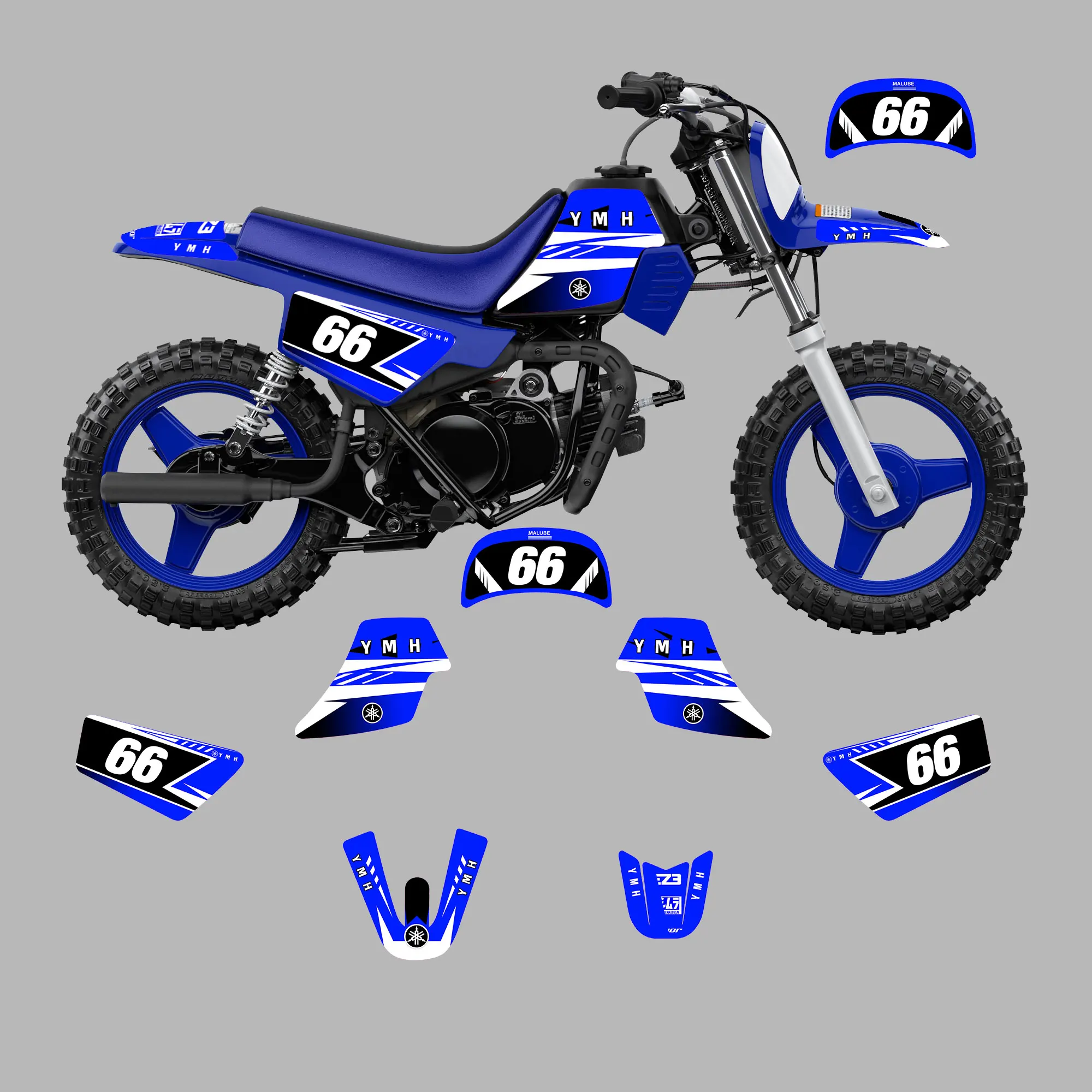 Graphic Kit pro YAMAHA PW50 Motocross Obtisky Nálepka