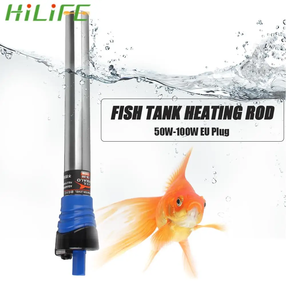 HILIFE Termostat Ohřívače Rod 220V EU Plug 50W/100W Pro Ryby Nádrž Vody, Topení Fish Tank Topné Tyče Nastavitelná Teplota