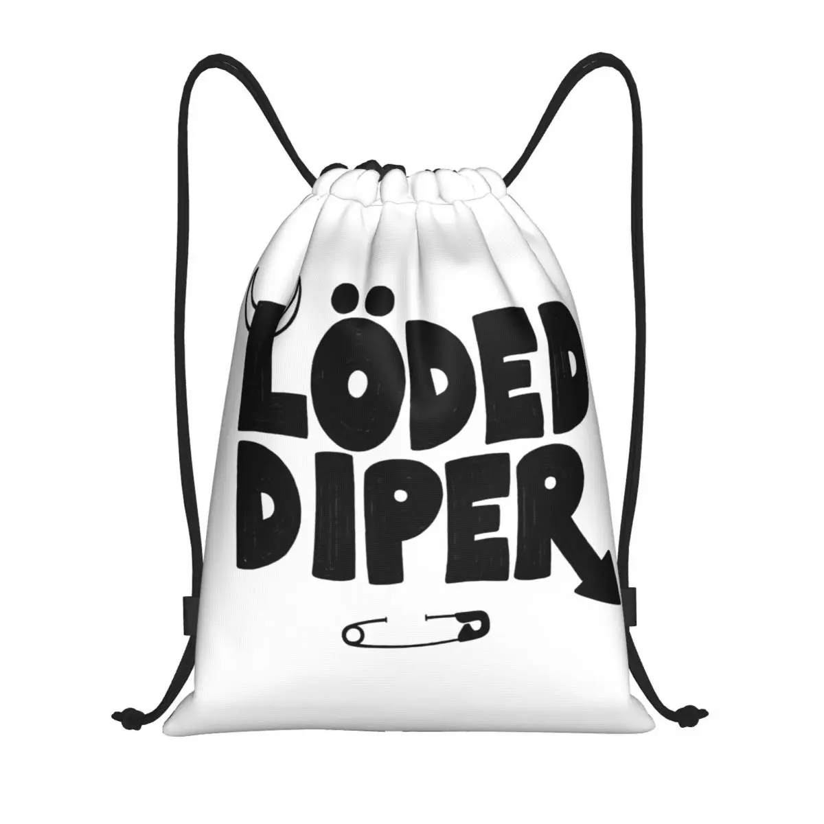 Hudba Loded Diper Rocková Kapela Stahovací Batoh Sportovní Sackpack Řetězec Tašky pro Cestování