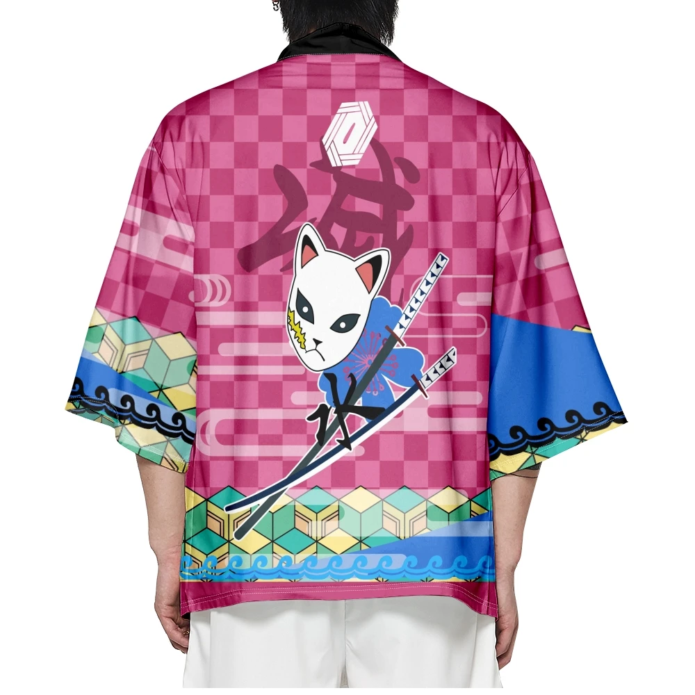 Japonské Kimono Yukata Samuraj Tričko Oblečení Harajuku Svetr Muži Tradiční Kimono Haori