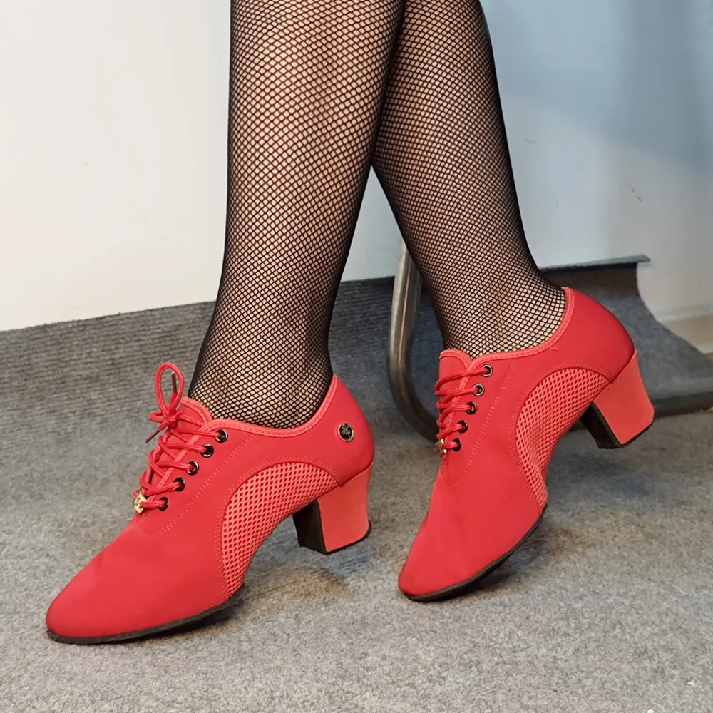 Jazz taneční boty venku krytý Oxford sport taneční tenisky dámské robustní podpatek moderní Sál taneční boty ženy latinské