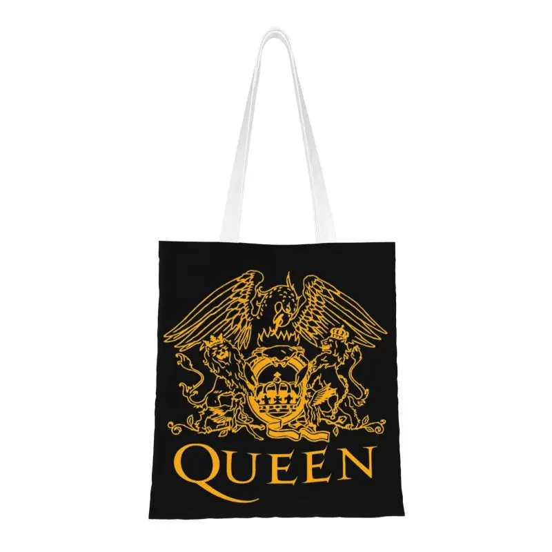 Kawaii Tisk Freddie Mercury Queen Nákupní Tote Tašky Odolné Plátno Rameno Shopper Rocková Kapela Kabelka