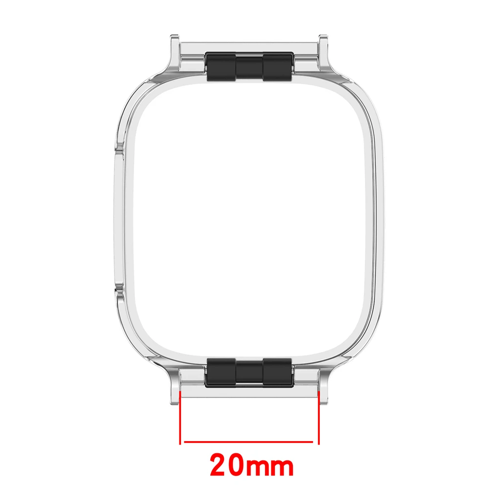 Kovový Kryt Pro Xiaomi Mi Watch Lite 3 / Redmi Hodinky 3 Rám Vysoce Kvalitní Chytré Hodinky Ochranné Příslušenství Připojení 20mm W