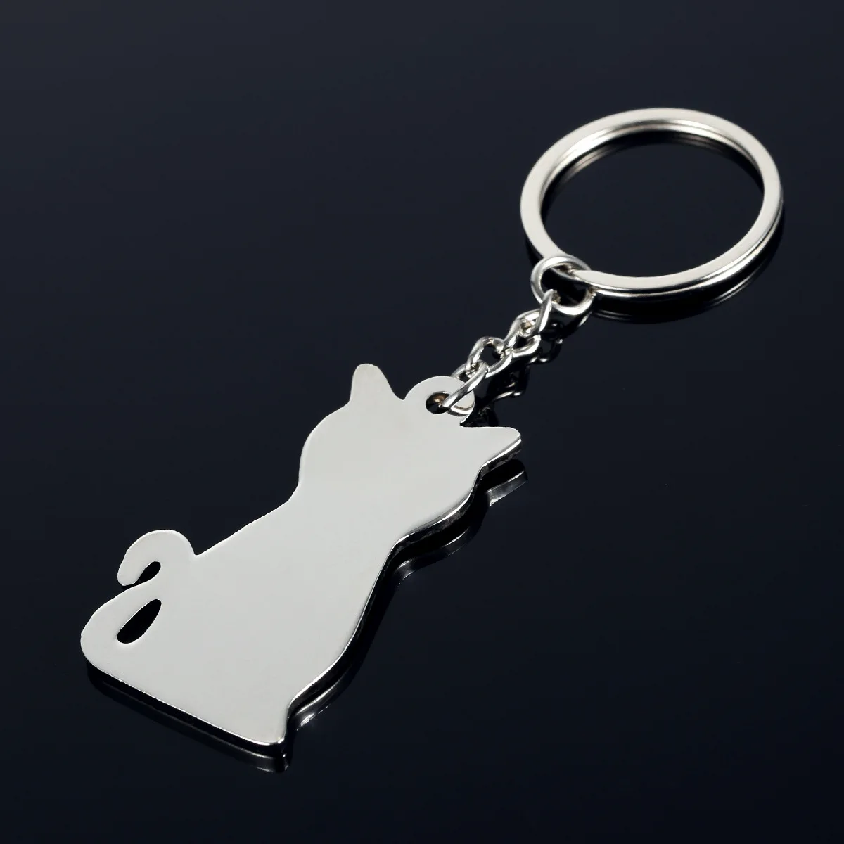Kreslená Kočka klíčenka Bag Kouzlo Příslušenství kroužek na klíče Nové Muže, ženy, Pár, dárek Šperky