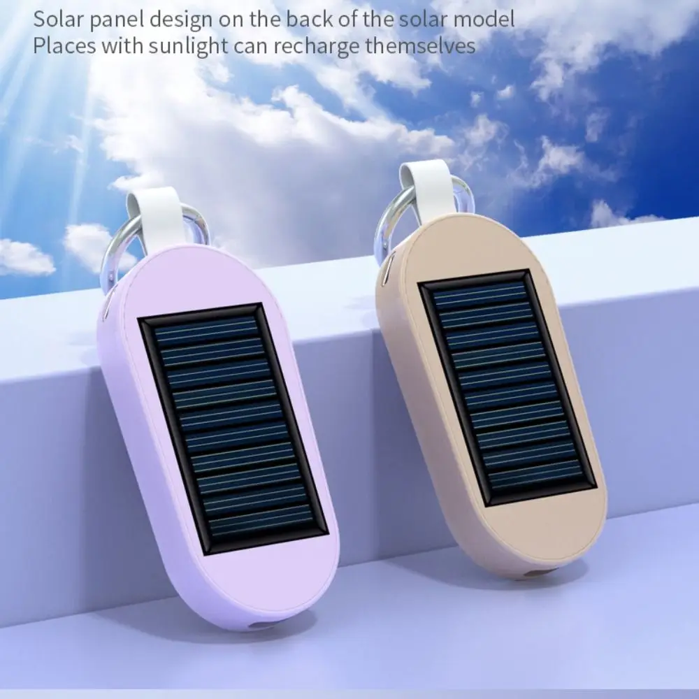 Mini Solární Power Bank Nabíječka Tvůrčí Typ-C Plastové Nouzové Napájení 3000mAh Solární Keychain Cestování