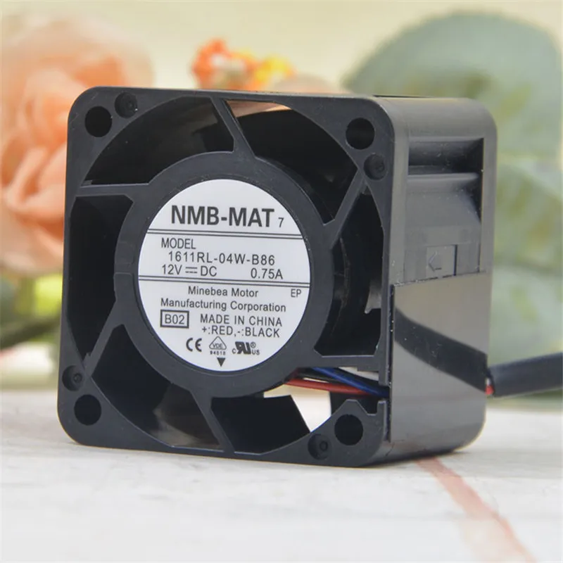 NMB-MAT 12V 0,75 A 1611RL-04W-B86 4028 40MM 4CM 40 * 40 * 28 MM 1U 2U Server Ventilátor Velký Výkon Chladicího Ventilátoru, 4PIN