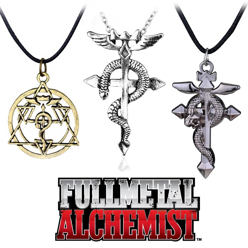 Nový Fullmetal Alchemist Edward Elric Alphonse Elric Anime Náhrdelník Módní Šperky Cosplay Kostýmy, Rekvizity DIY Příslušenství, Hračky