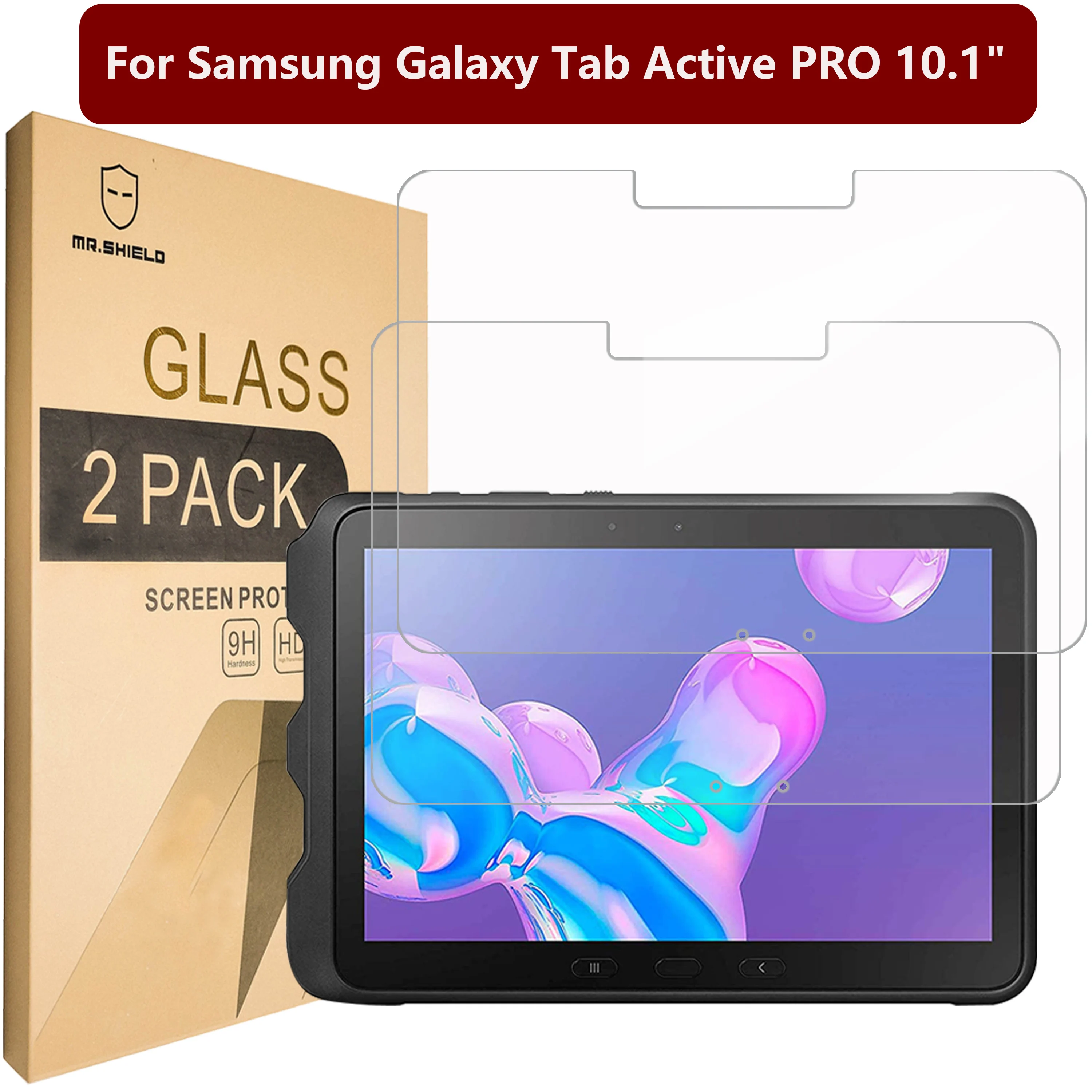 Pan Štít [2-PACK] určeno Pro Samsung Galaxy Tab Active PRO 10.1
