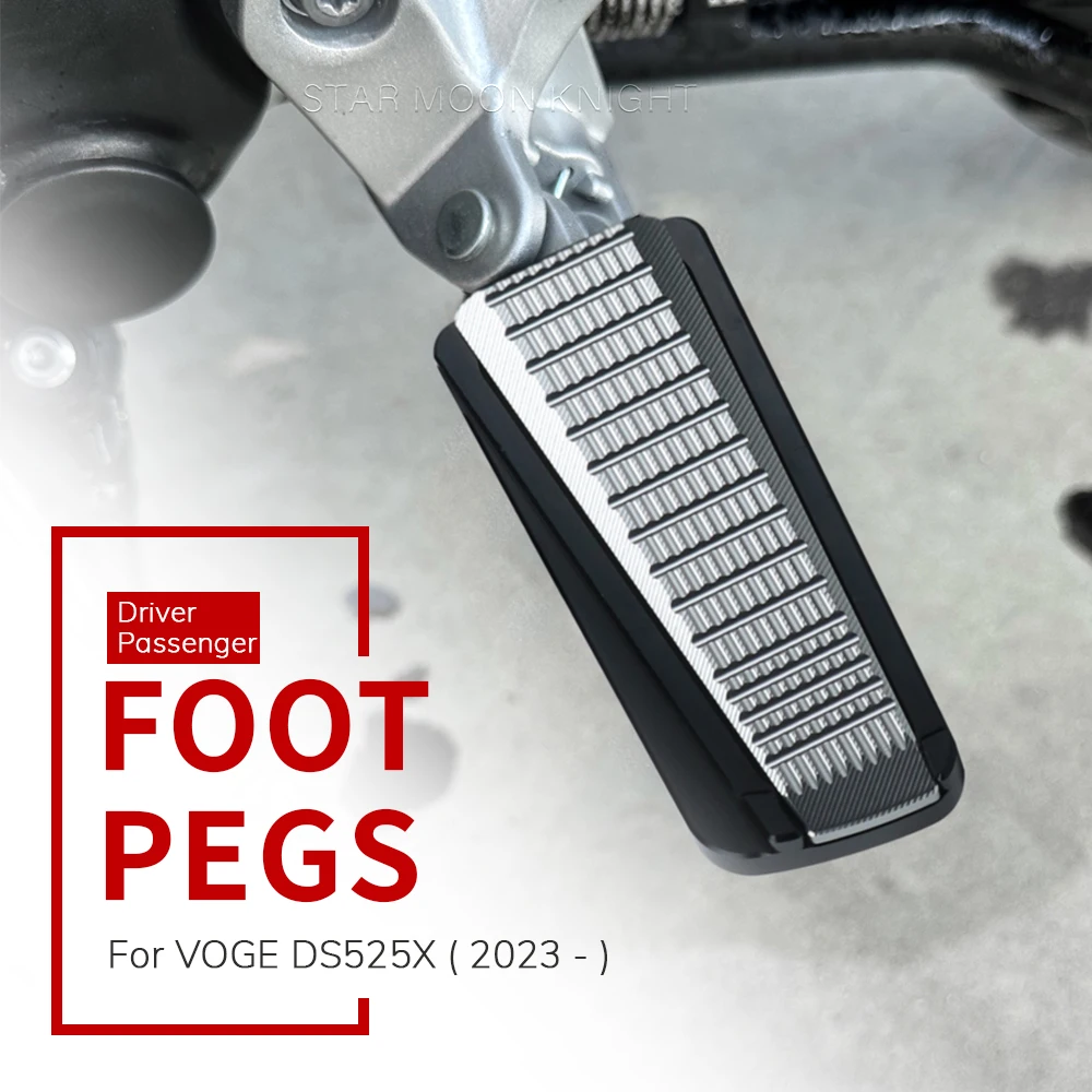 Pro VOGE DS525X DS 525 X 525DSX 525 DSX Motocykl Hliníkové Nohy Kolíky Rozšířit Opěrka nohou Pad Rozšíření Osobní Opěrky Nohou Pedál