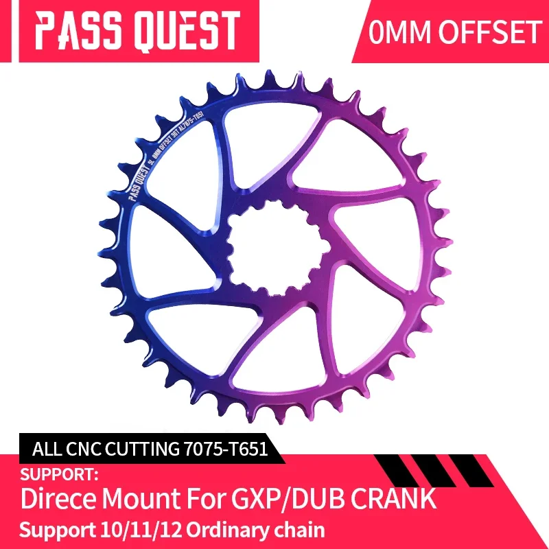 PROJÍT QUEST GXP/DUB 0mm Offset MTB Narrow Wide Převodník 0mm offset Kolo Gradient