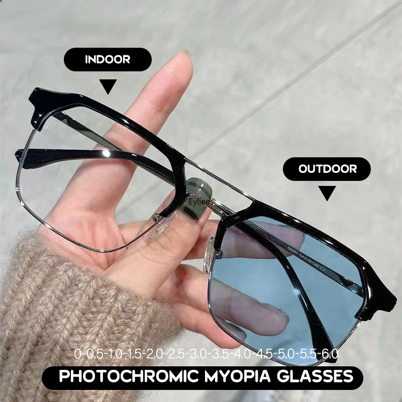 Samozabarvovací Krátkozrakost Brýle Ultralight Anti Blue Light Verzi Colorchange Krátkozraké Oko Brýle Unisex Zabarvení Krátkozraké Brýle
