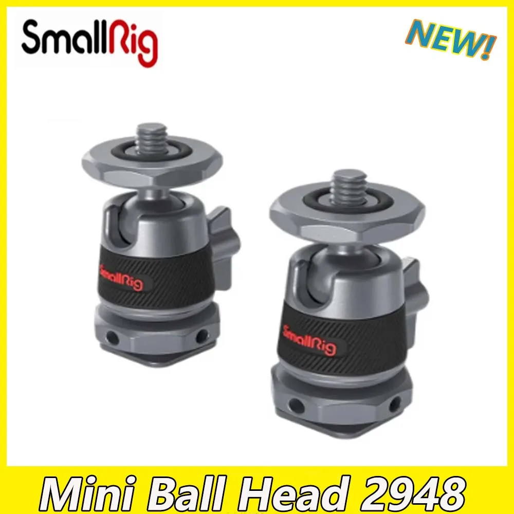 SmallRig 1/2 KS Mini kulová Hlava s Odnímatelnou Cold Shoe Mount Držáky Monitoru, Světel a Video-Příslušenství k Fotoaparátu 2948