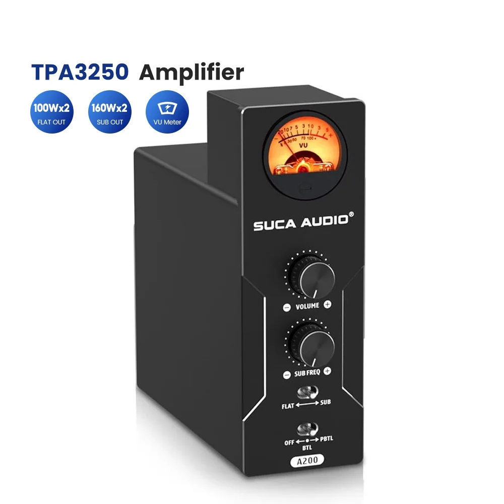 SPÍŠE Audio A200 hi-fi Zesilovač TPA3250 Bass Zesilovač 320W 2.1 Stereo Zvuk Zesilovače Lze Přepínat Plný Frekvenční
