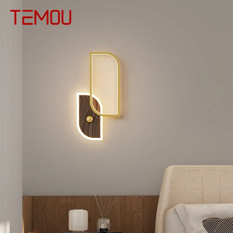TEMOU Moderní Pokojové Nástěnné Svítidlo LED Vintage, Kreativní Jednoduchý Svícen, Světlo Pro Domácí Obývací Pokoj Ložnice Chodba Dekor