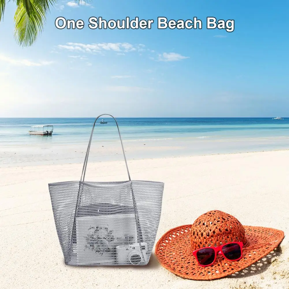 Tote Bag Odolné Proti Opotřebení Beach Sling Bag Vynikající Skladování Vynikající Mesh Beach Sling Bag