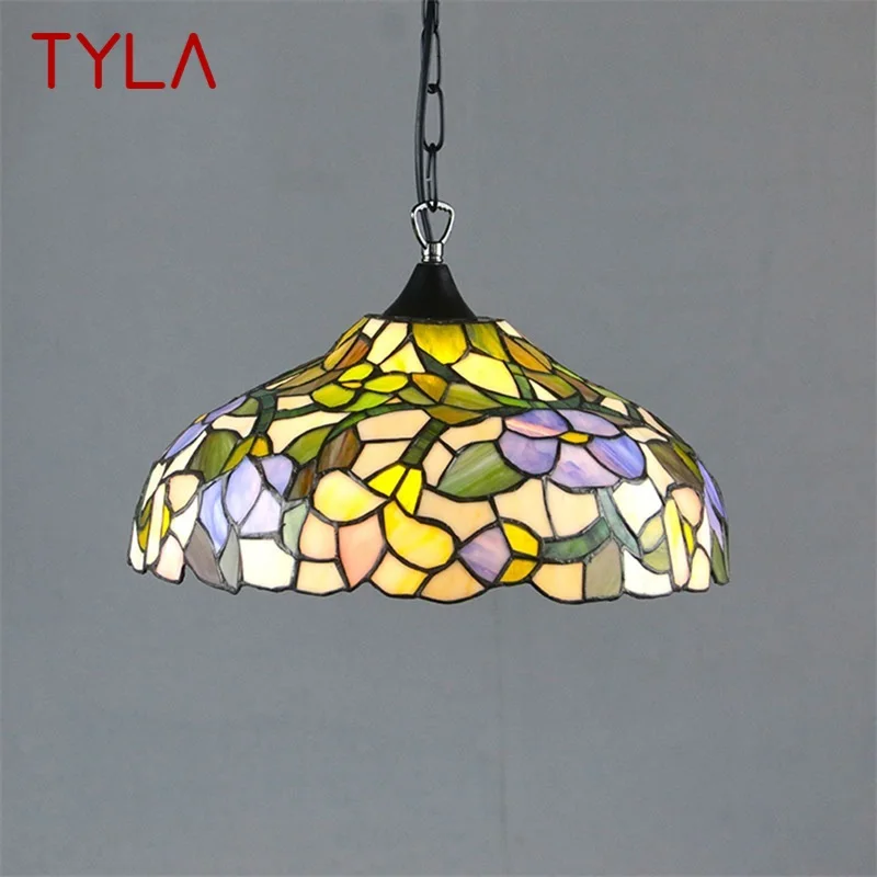TYLA Tiffany Přívěsek Světla Moderní LED Kreativní Barevné Lampy, Svítidla Pro Domácí Jídelna