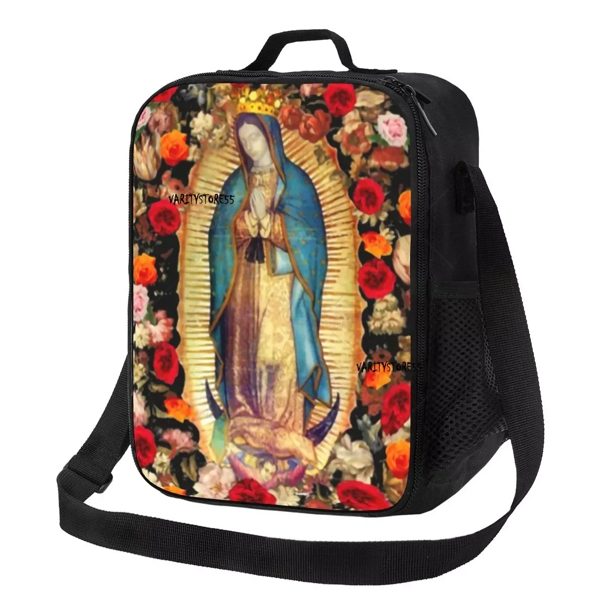 Vlastní our Lady Of Guadalupe Mexická Panna Marie Oběd Pytel Ženy Chladiče Teplé Izolované Oběd Box pro Dospělé Office
