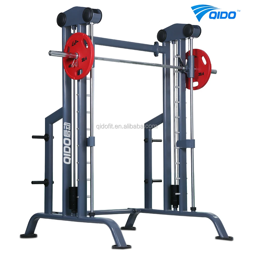 Vybavení tělocvičny Smith Stroj Komerční Fitness Vybavení Sílu Squat Rack Plate Loaded 3D Smith stroj