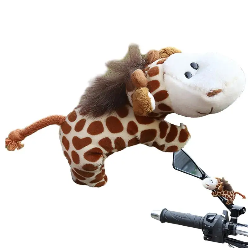 Řídítka Zvířat Přilby Roztomilý Žirafa, Ovce, Lev Kole Dekoru Plyšové Horské Kolo Řídítka Motocykl Kolo Palubní Desce Auta